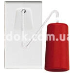 Выключатель на верёвке одномодульный, однополюсный, одноклавишный, 1P NO 20A-250v, серый, AVE 45517